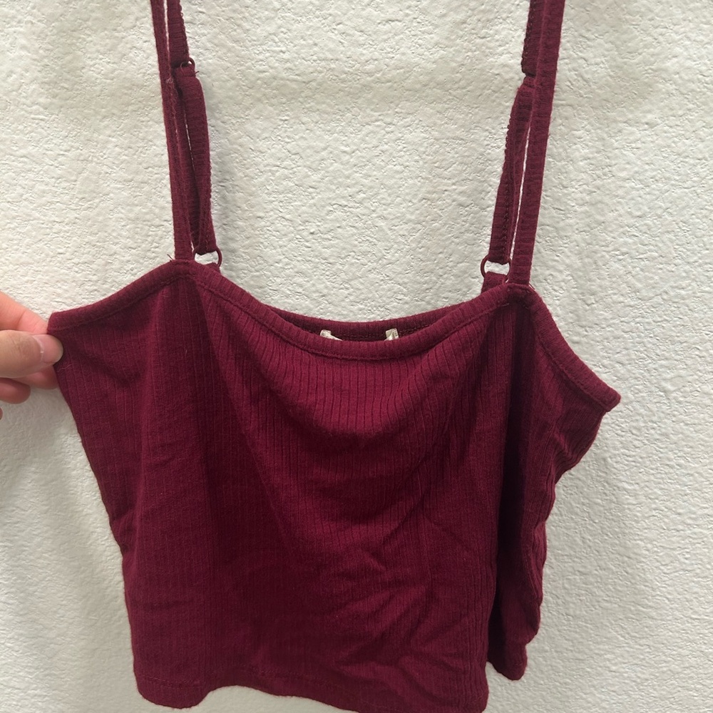 Elegant Burgundy Women's Top